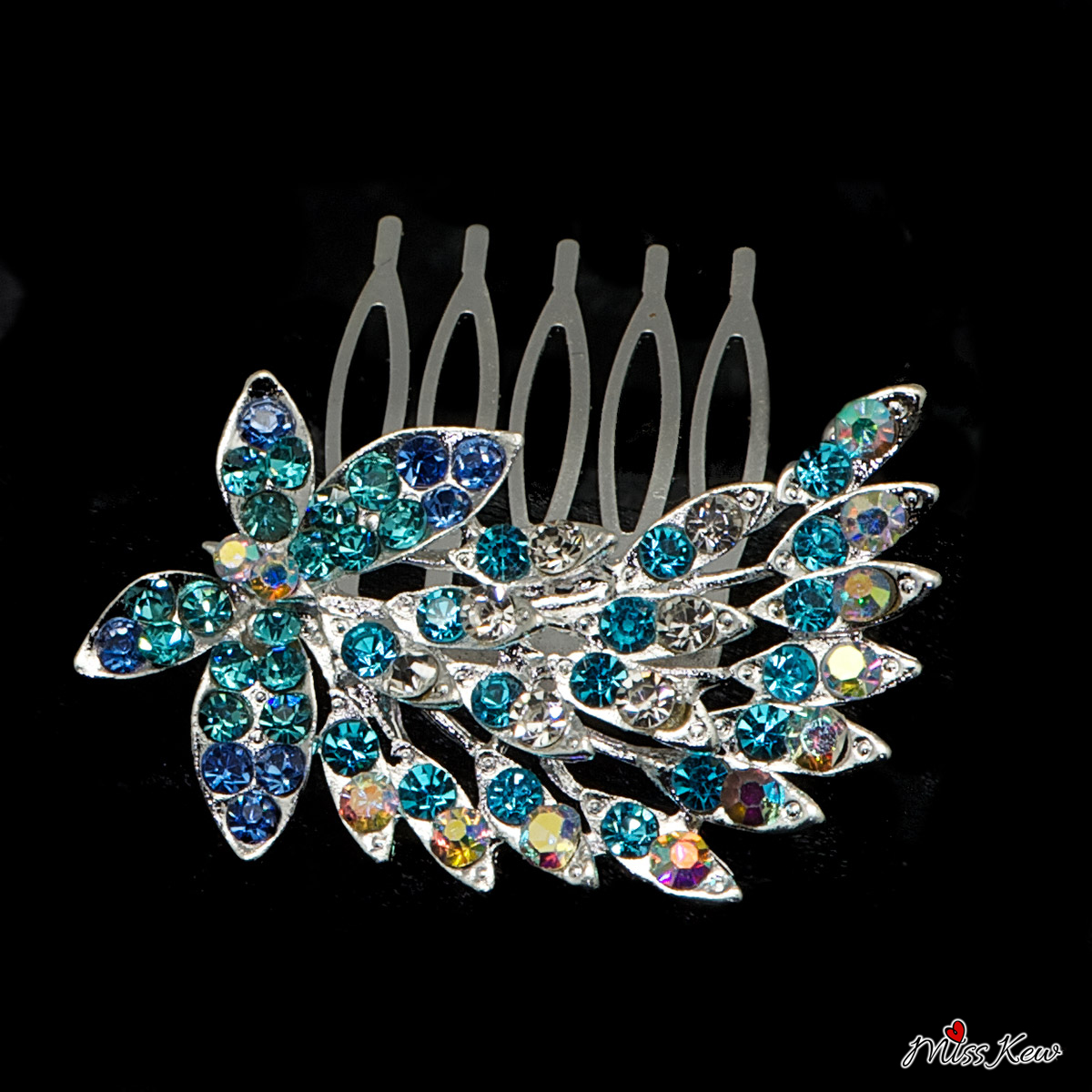 Mini-Butterfly-Rhinestone-/-Diamante-Hair-Comb