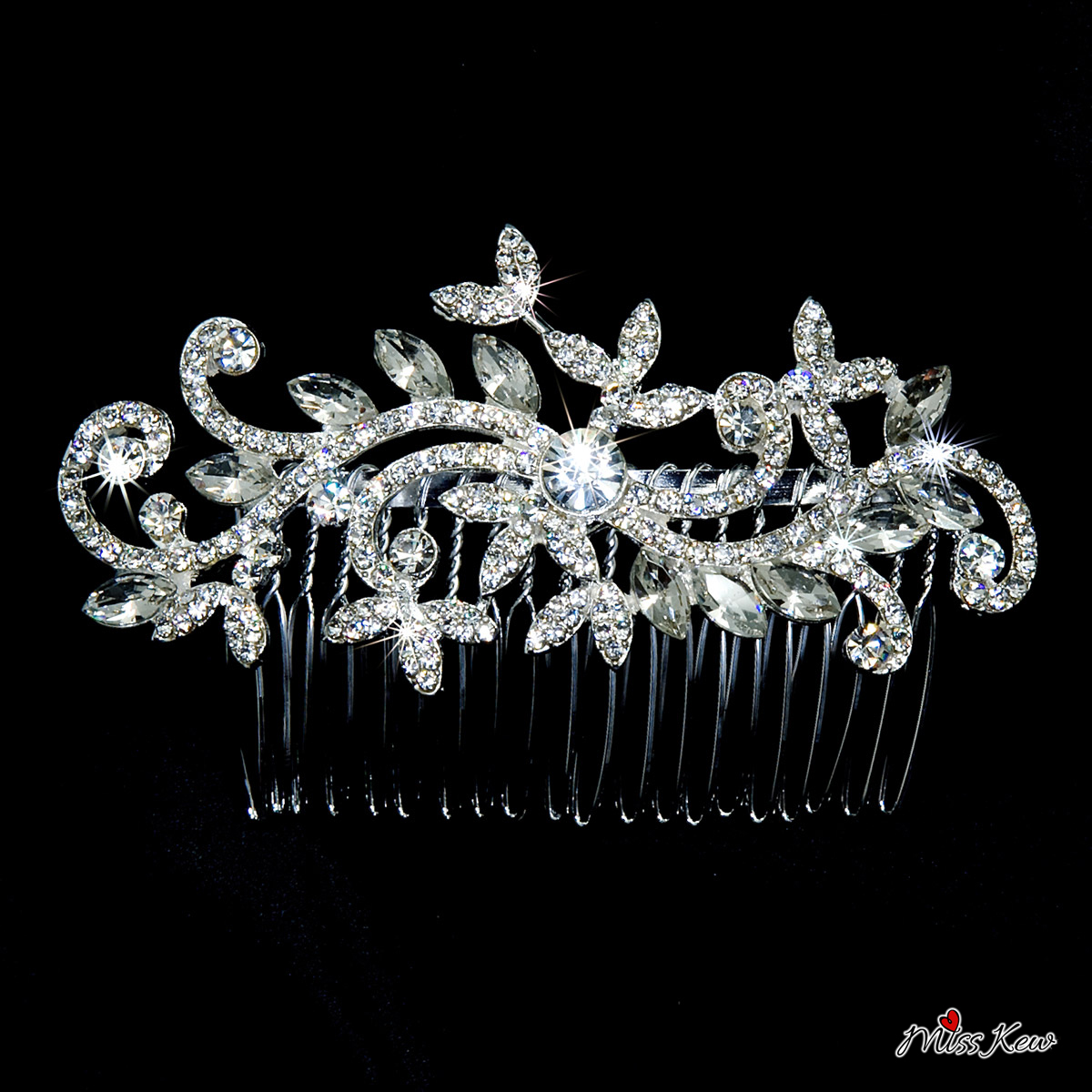 Crystal-Wave-Rhinestone-/-Diamante-Tiara