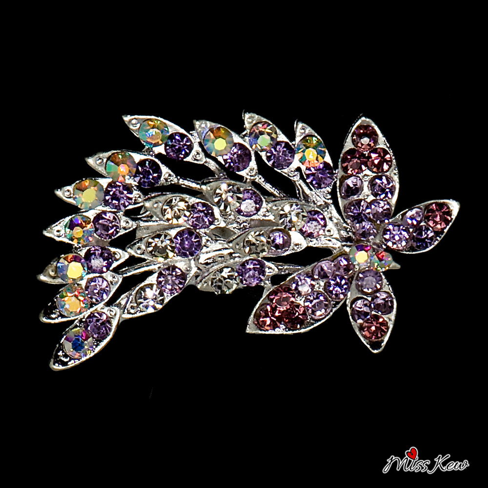 Mini-Butterfly-Rhinestone-/-Diamante-Hair-Comb